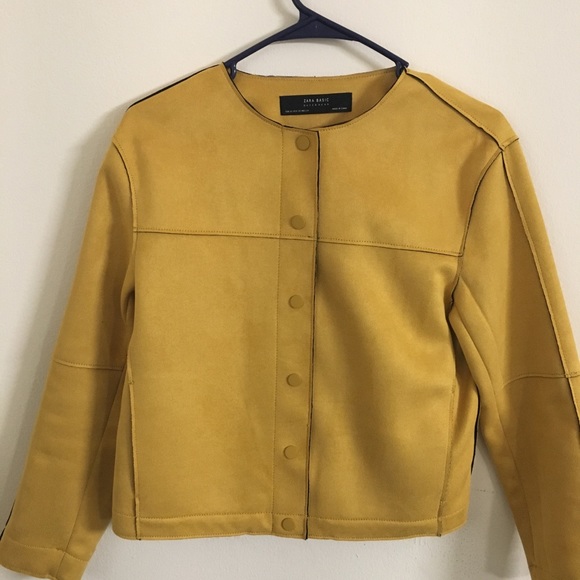 ZARA faux suede Leather jacket - Picture 2 of 6
